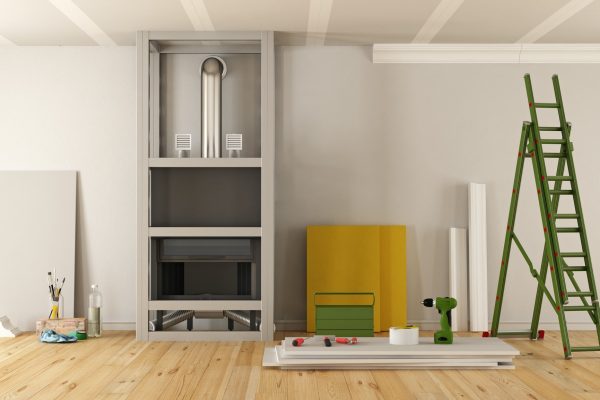 Home renovation with fireplace Home renovation with fireplace